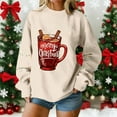 thumbnail image 1 of EchfiProm Christmas Sweatshirts for Women Pullover Sweatshirt Oversized Festive Vintage Adults Shirts Xmas, 1 of 5