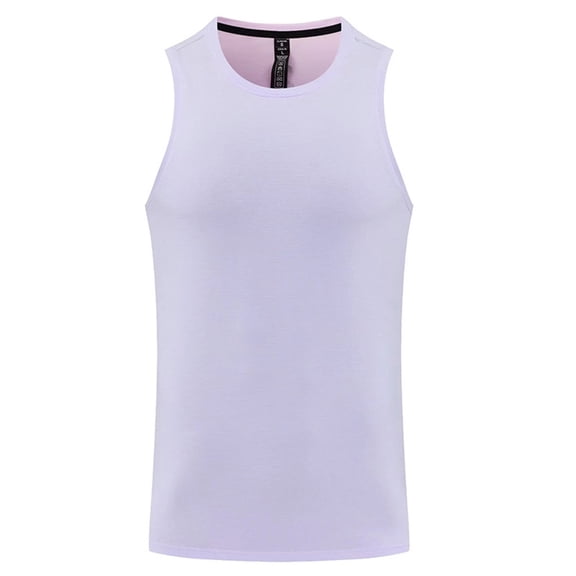 EchfiProm Gym Tank Tops for Men Muscle Shirts Purple Workout Quick Dry Sleeveless Fitness Training Young Mans Shirts 3XL