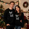 thumbnail image 1 of EchfiProm Mens Crewneck Sweatshirts Christmas Black Ugly Graphic No hood Xmas Shirts for Men Fleece, 1 of 9