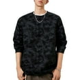 thumbnail image 1 of EchfiProm Mens Graphic Pullover Running Black Fall Sweatshirt Tops for Men Long Sleeve M, 1 of 6