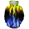 thumbnail image 1 of EchfiProm Mens Hoodies Walking Sports Blue Pullover Long Sleeve Sweatshirt Tops for Men 2XL, 1 of 3