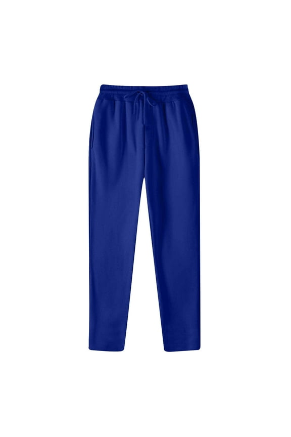 Mens Pants Clearance Elastic Waist Sweatpants Pants Blue Outdoor Fitness Long Y2k Pants XL