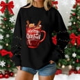 thumbnail image 1 of EchfiProm Oversized Merry Christmas Sweatshirts for Women Plus Size Sweatshirt Pullover Festive Funny Ladies Clothes, 1 of 5