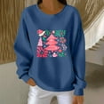 thumbnail image 1 of EchfiProm Plus Size Christmas Sweatshirts for Women Crewneck Sweatshirt Pullover Letter Print Ugly Fall Xmas Womens Tops Long Sleeve, 1 of 3