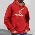 thumbnail image 1 of EchfiProm Pullover Hoodies for Men Graphic Christmas Santa Red with Pockets Hooded Outdoor Xmas Mens Sweatshirt 2XL, 1 of 4