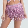 thumbnail image 1 of EchfiProm Skirts for Women Shiny Mini Bodycon Sequin Party Pink Night Out Womens Skirts Stretchy, 1 of 4