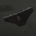 thumbnail image 1 of EchfiProm Underwear for Men Briefs Black See Through Mesh L Underpants, 1 of 2