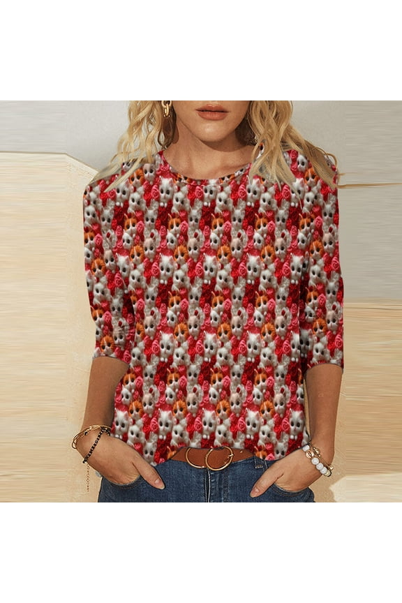 Valentine Shirts for Women Valentines Day Love Heart Graphic Tees Romantic Plus Size Womens Tops Casual