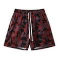 thumbnail image 1 of EchfiProm Wine Workout Shorts for Men Gym Camouflage Sports Running Fitness Elastic Waist Shorts Beach Shorts 2XL, 1 of 3