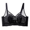 thumbnail image 1 of EchfiProm Wire-Free No Wire Bras for Women Full Coverage Black Push Up Breathable Daily Bras, 1 of 2