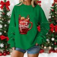 thumbnail image 1 of EchfiProm Womens Christmas Sweatshirts Sweatshirt Crewneck Cat Print Long Sleeve Holiday Cute Tops for Ladies Pullover, 1 of 5