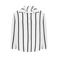 thumbnail image 1 of EchfiProm Womens Collared Shirts Black Lapel Tops Long Sleeve Fall Button down Pullover Striped for Women Elegant, 1 of 4