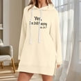 thumbnail image 1 of EchfiProm Womens Soft Sweatshirts with Pockets Hoodies Pullover Hooded Yellow Letter Long Sleeve Tunic Tops for Womem, 1 of 4
