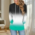 thumbnail image 1 of EchfiProm Womens Sweatshirt Hooded with Pockets Hoodies Pullover Fall Green Tops for Womem Gradient, 1 of 6