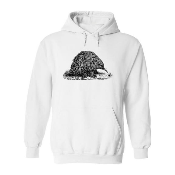 Echidna Sketch Hoodie Men -Image by Shutterstock, Male XX-Large