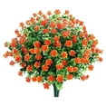 Echijet 10 Bundles Artificial Flowers, Outdoor UV Resistant Shrubs
