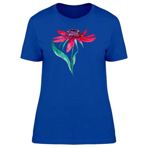 Echinacea In Cute Watercolor T-Shirt Women -Image by Shutterstock, Female Large