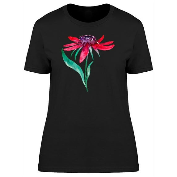 Echinacea In Cute Watercolor T-Shirt Women -Image by Shutterstock, Female x-Large