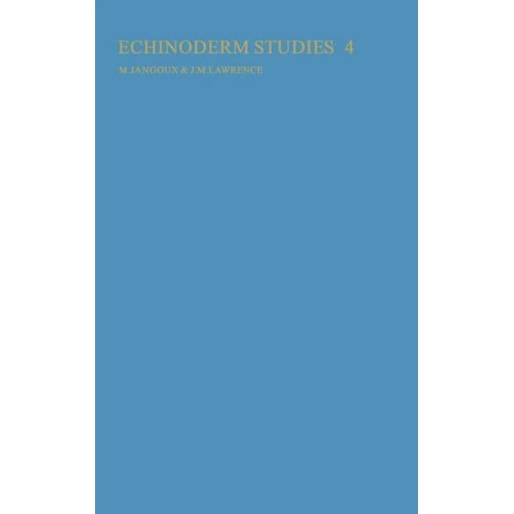 Echinoderm studies 4 (1993), (Hardcover)