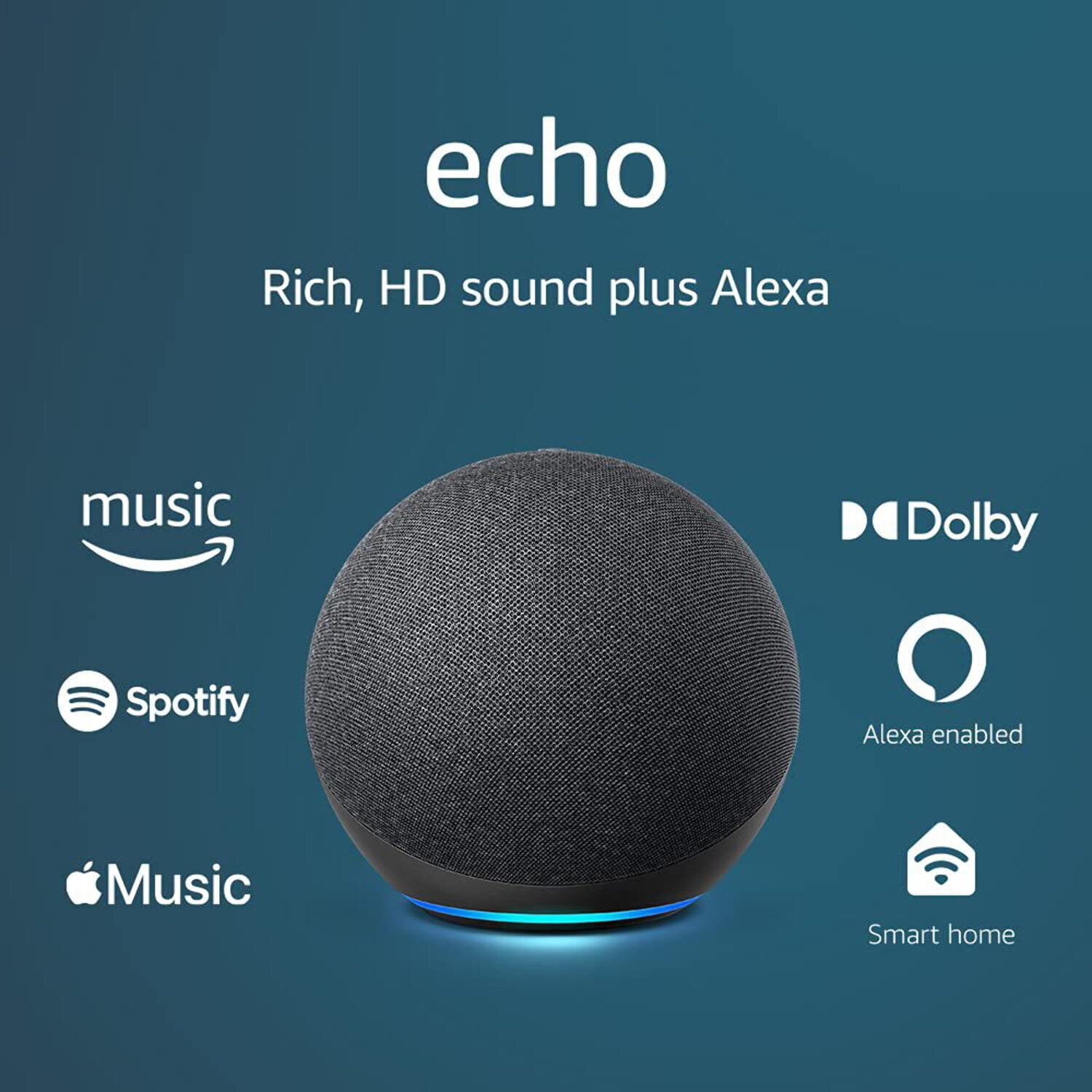 Parlante Smart  Alexa Echo Dot 4ta Generación Negro