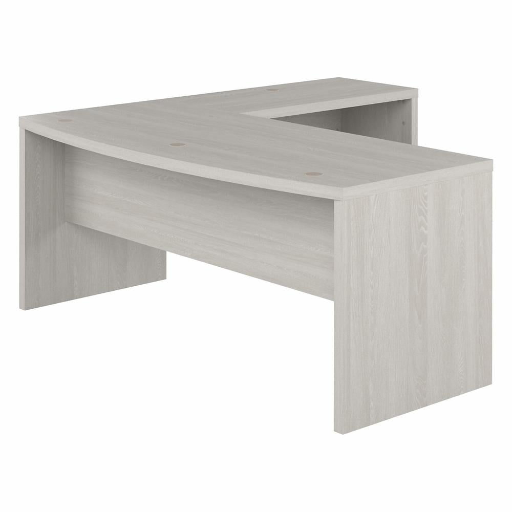 Echo Gray Sand L-Shaped Computer Desk with Drawer and Filing Cabinet