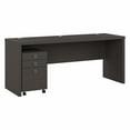 thumbnail image 1 of Echo 72W Computer Desk with Drawers in Charcoal Maple - Engineered Wood, 1 of 6