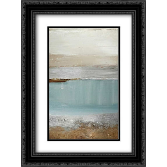 Echo Beach 2x Matted 18x24 Black Ornate Framed Art Print by Gold, Caroline
