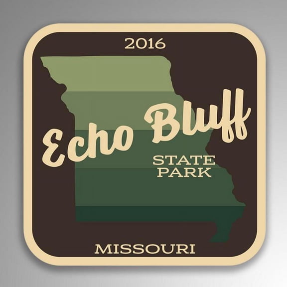 Echo Bluff State Park Decal Sticker | 4-Inches By 4-Inches | Vinyl Sticker | UV Protective Laminate | SP046