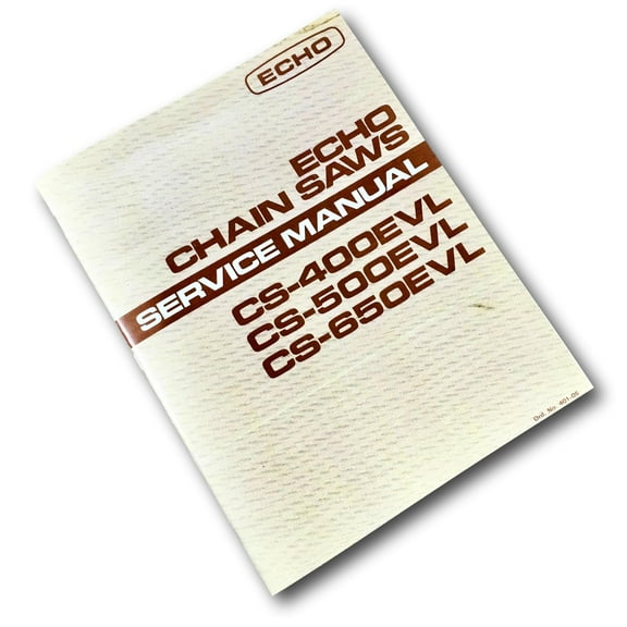 Echo Chainsaws Cs-400Evl Cs-500Evl Cs-650Evl Service Shop Repair Manual Overhaul