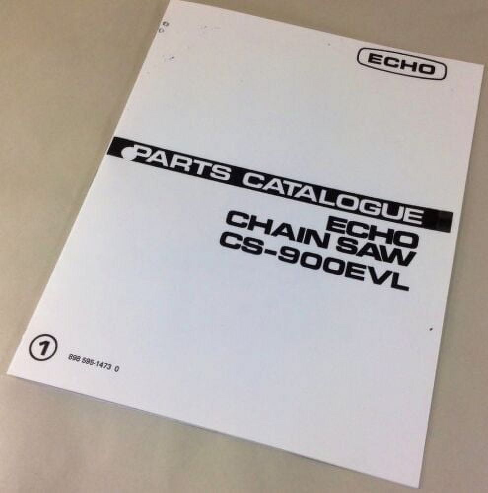 Echo Cs900Evl Chain Saw Parts Catalog Manual Chainsaw Part List