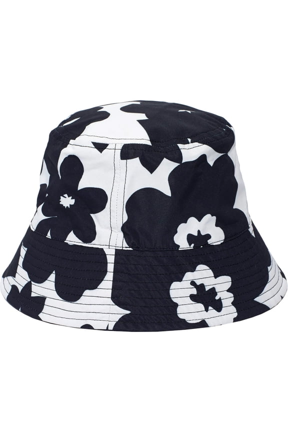 Reversible Flower Bucket Rain Hat