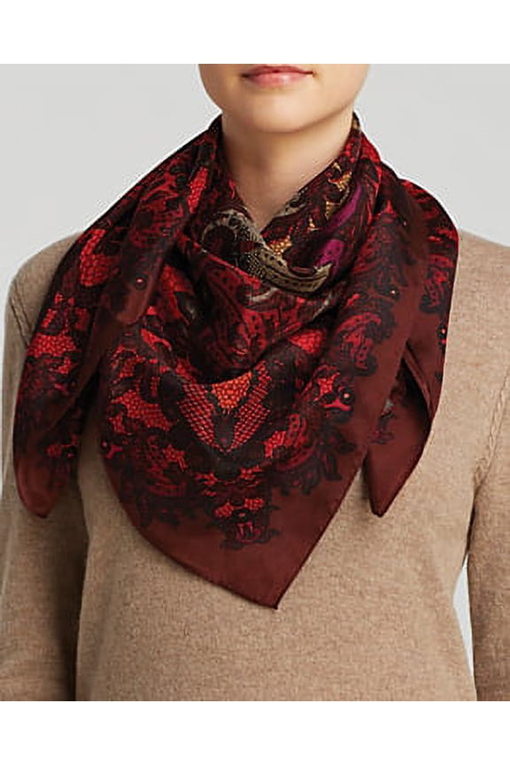 Womens Paisley Lace Print Scarf
