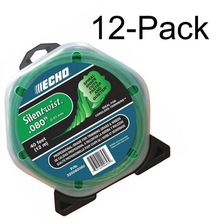Echo Genuine 12-Pack of Silentwist 40' Loop .080" (dia.) Trimmer Line 320080060-12PK