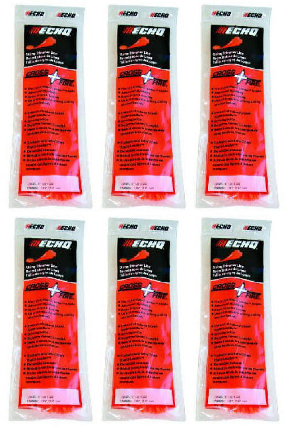 Echo Genuine 6 Pack Of Cross Fire 10 Count 8 X 155 dia Trimmer Echo genuine 6 pack of cross fire 10 count 8 x 155 dia trimmer
