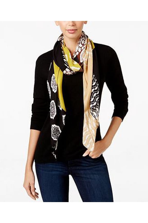 Echo Geo Patchwork Oblong Scarf