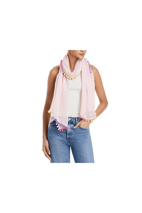 Gumball Pompom Wrap Scarf