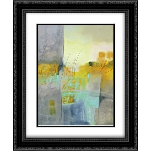 Echo I 2x Matted 20x24 Black Ornate Framed Art Print by Hassler, Pam