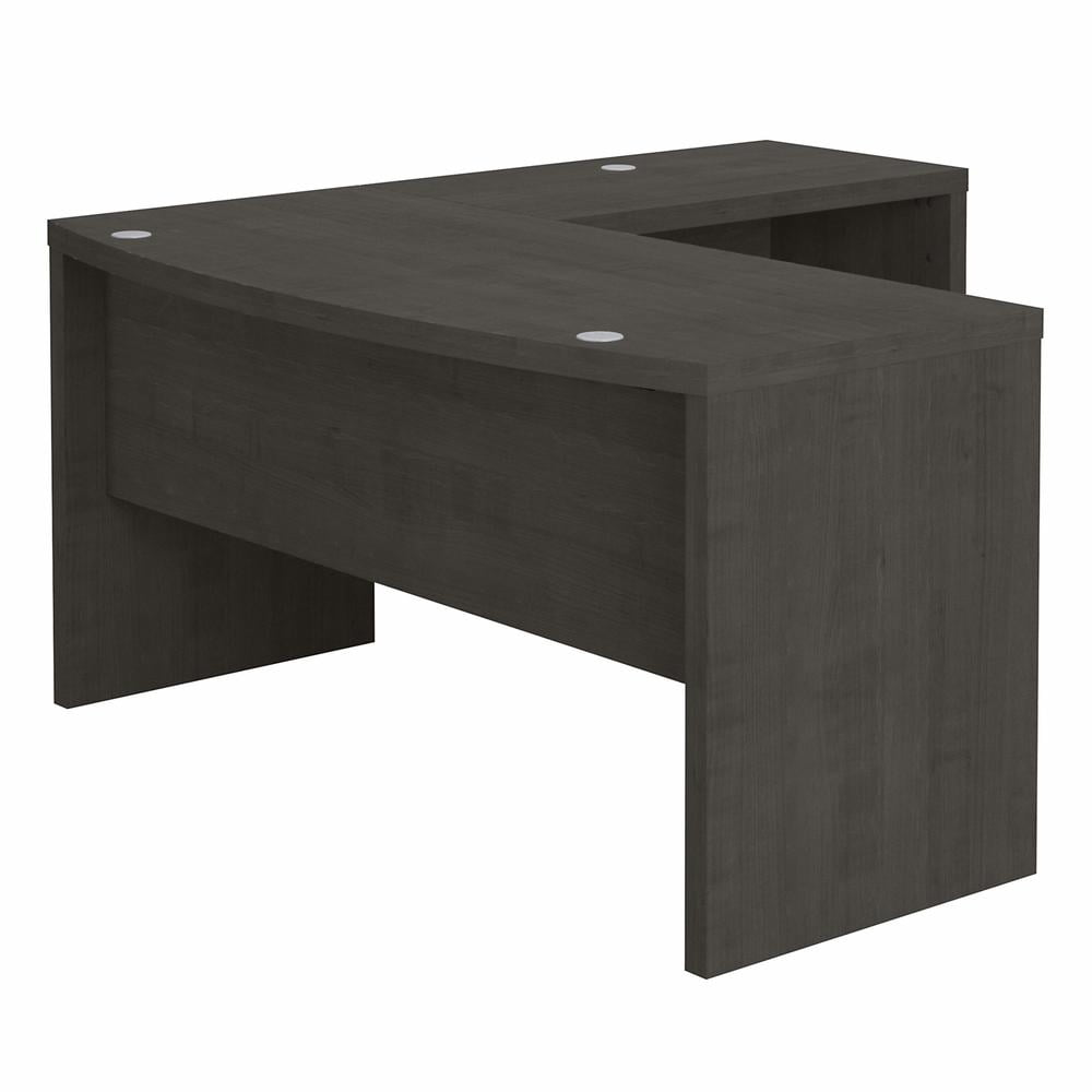 Charcoal Maple L-Shaped Corner Computer Desk