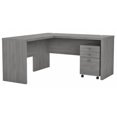 thumbnail image 1 of Echo L Shaped Desk with Mobile File Cabinet in Modern Gray - Engineered Wood, 1 of 10