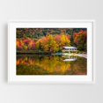 thumbnail image 1 of Echo Lake 02 - New Hampshire Photography White Framed Wall Art Print 12 x 18 inches, 1 of 3