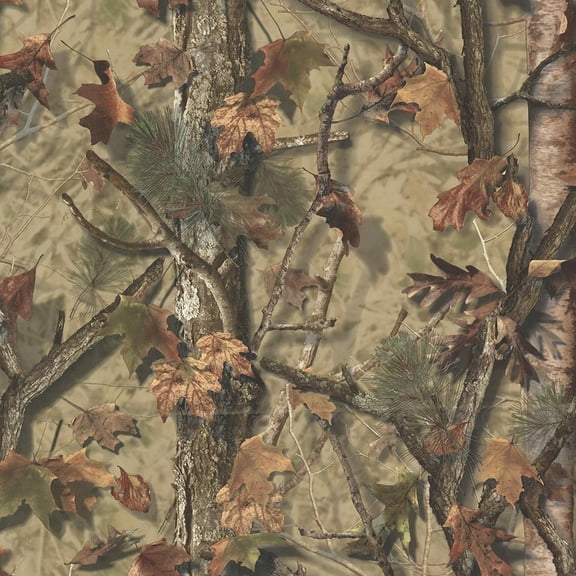 Echo Lake Camo / Camouflage Forest on Easy Walls Dbl. Roll Wallpaper TLL01461
