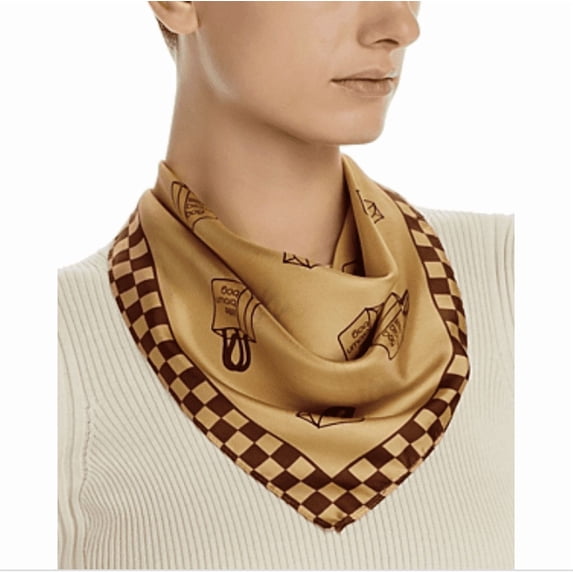 Echo Little Brown Bag Silk Scarf