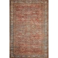 thumbnail image 1 of Echo Loom Anabella Brick / Blue 3'-6" x 5'-6" Accent Rug, 1 of 6