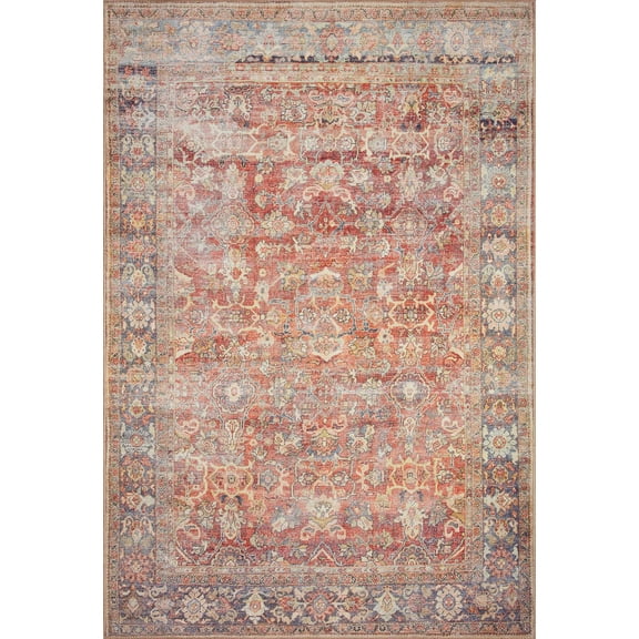 Echo Loom Anabella Spice / Marine 2'-3" x 3'-9" Accent Rug