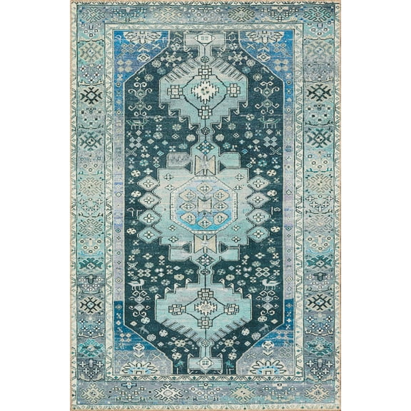 Echo Loom Grand Havana Blue / Sky 2'-0" x 5'-0" Accent Rug