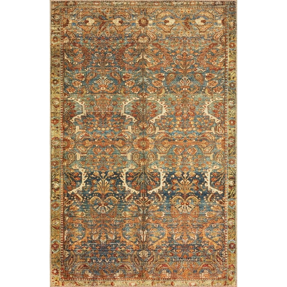 Echo Loom Grand Havana Blue / Sunset 2'-3" x 3'-9" Accent Rug