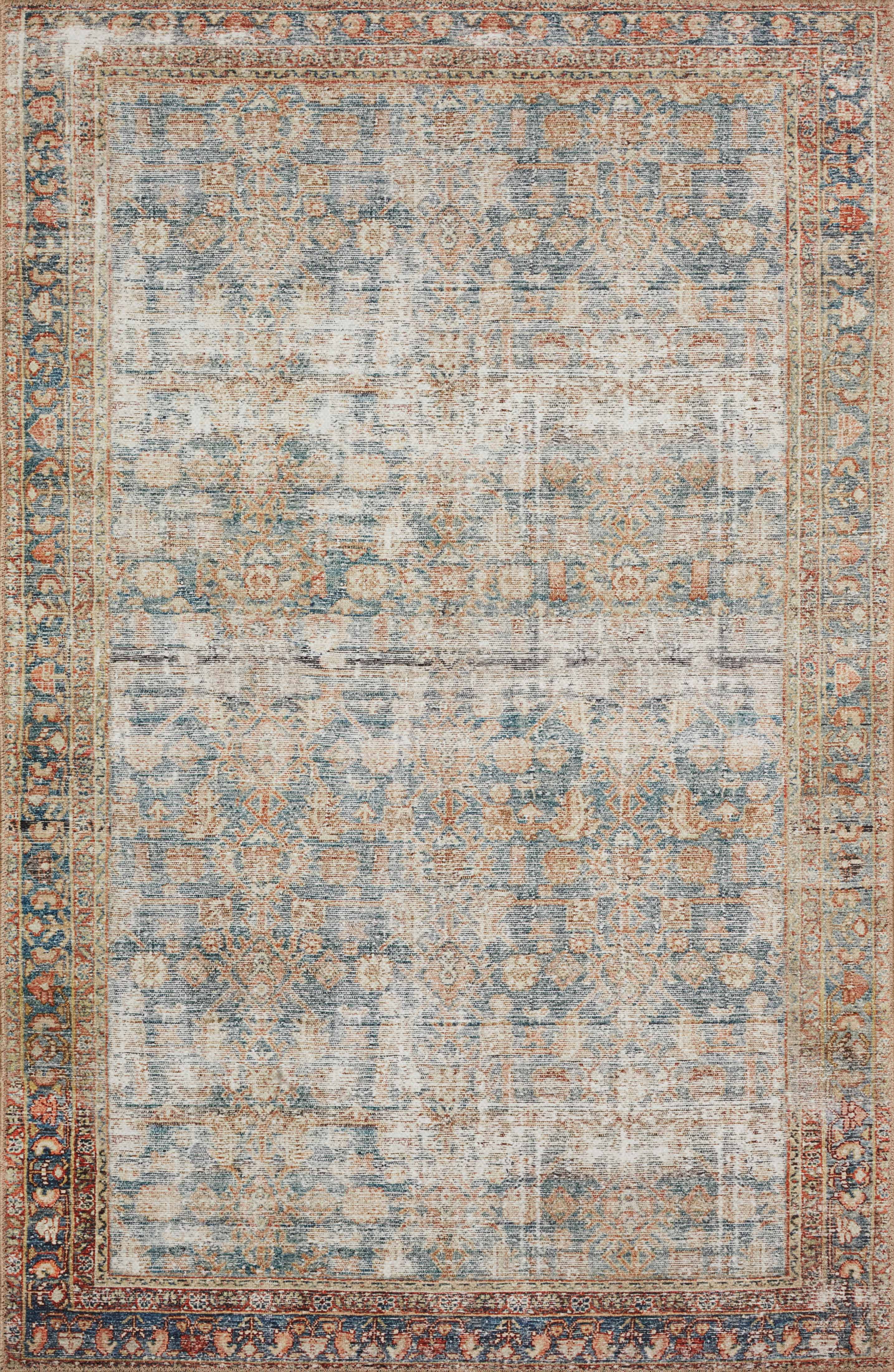 Echo Loom Grand Havana Marine / Spice 3'-6" x 5'-6" Accent Rug