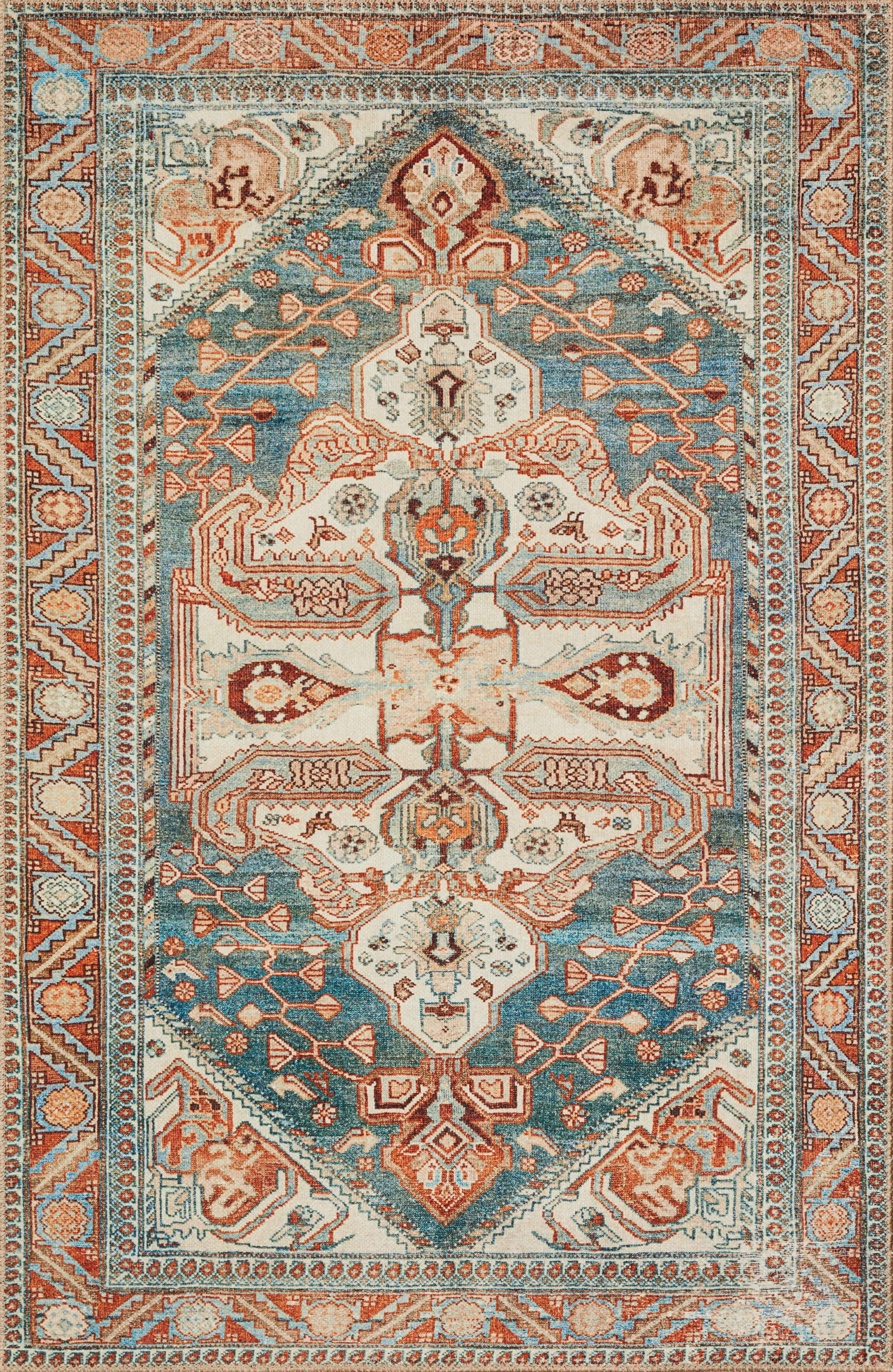 Echo Loom Grand Havana Ocean / Spice 2'-0" x 5'-0" Accent Rug