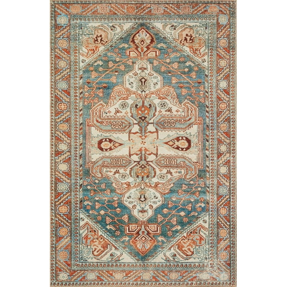 Echo Loom Grand Havana Ocean / Spice 2'-6" x 7'-6" Runner Rug