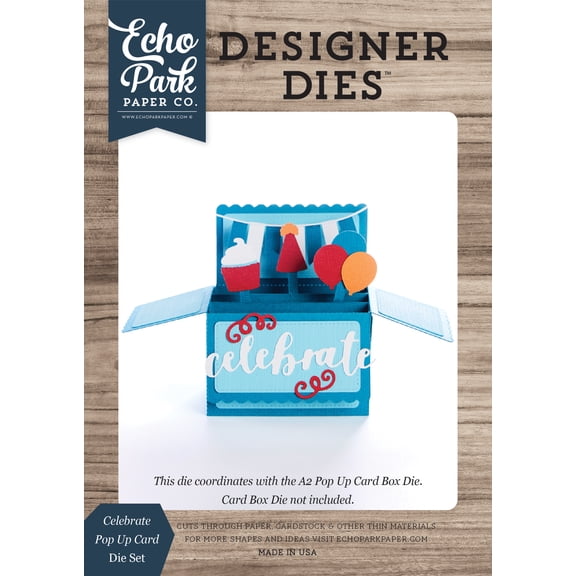 Celebrate Pop Up Card Medium Die Set
